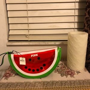 Make up bag with three makeup products